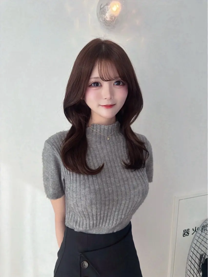 セミロング カット ヘアカラー 🩵HIYORI /栄/レイヤーカットのヘアスタイル
