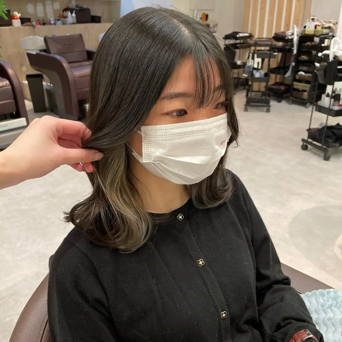 カラー ベージュカラー オリーブベージュ ホワイトベージュ ヘアカラー ピンクカラー🎀/ ミルクティー🍼花音のヘアスタイル