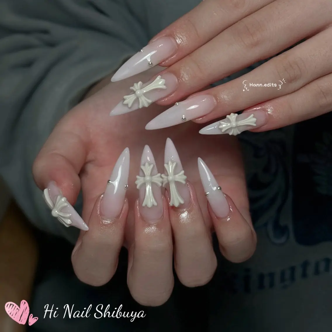 セミロング ハンドネイル Hi Nail Shibuyaのネイルデザイン