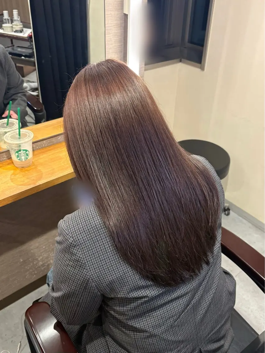 ロング カラー ベージュカラー 透明感カラー ラベンダーカラー ラベンダーベージュ ヘアカラー ❤️cocona🦕 /カラーモデル募集のヘアスタイル