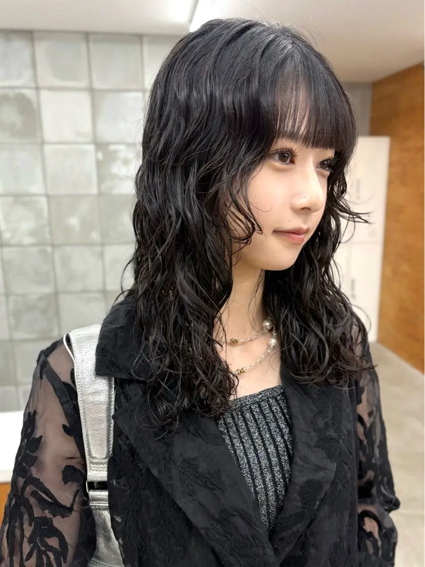 セミロング パーマ セミロングパーマ レイヤーカット カット パーマ トリートメント tetohair 森田浩平のヘアスタイル