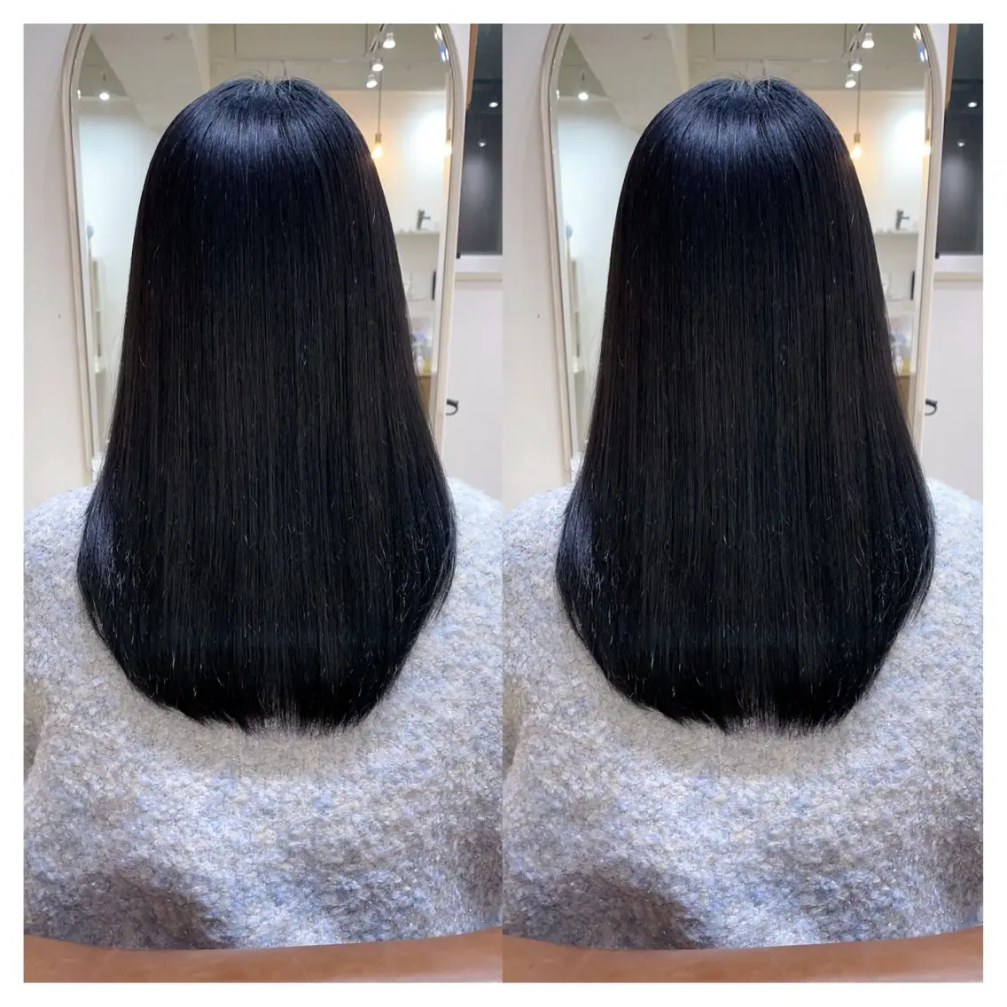 セミロング カラー カット ヘアカラー トリートメント 村山 茉衣のヘアスタイル