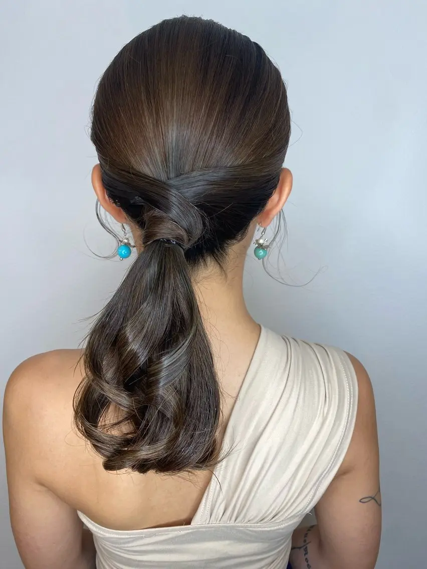 セミロング ヘアアレンジ ヘアセット Hiroshi ヒロシのヘアスタイル
