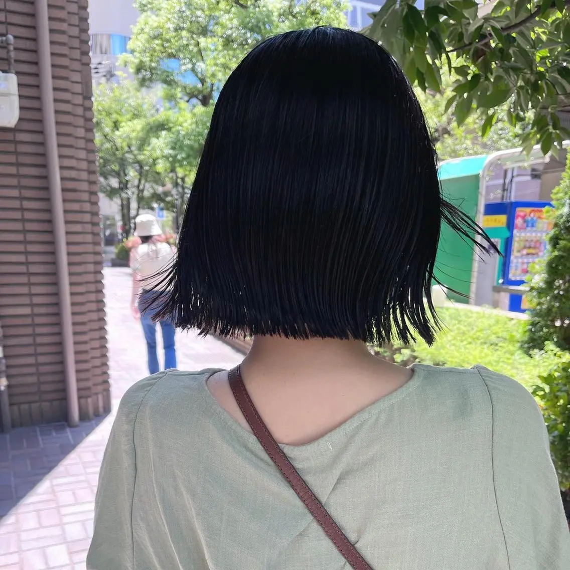 ショート 切りっぱなしボブ ボブ 近藤 麻紀のヘアスタイル
