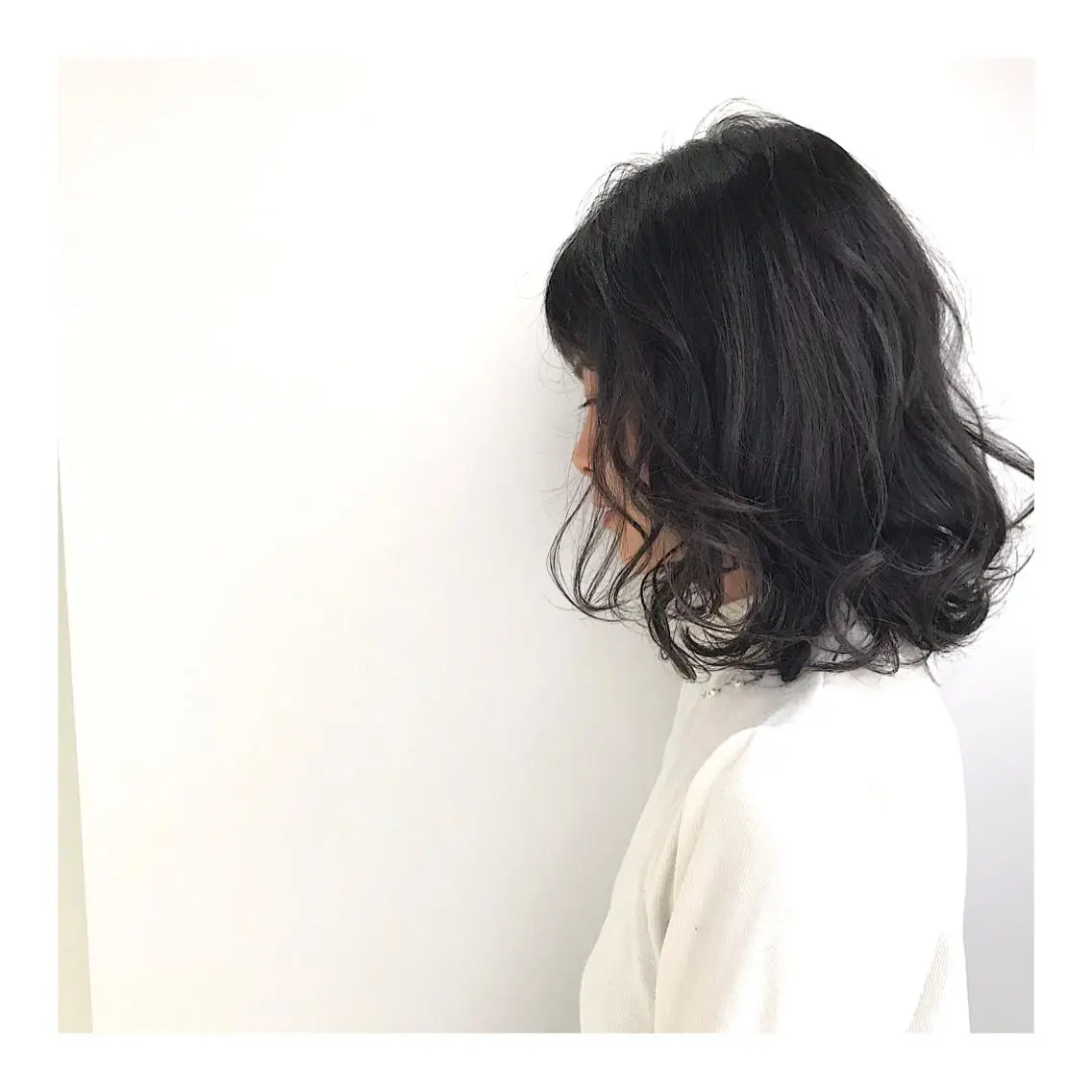 セミロング パーマ 30代からの大人 ショートのヘアスタイル