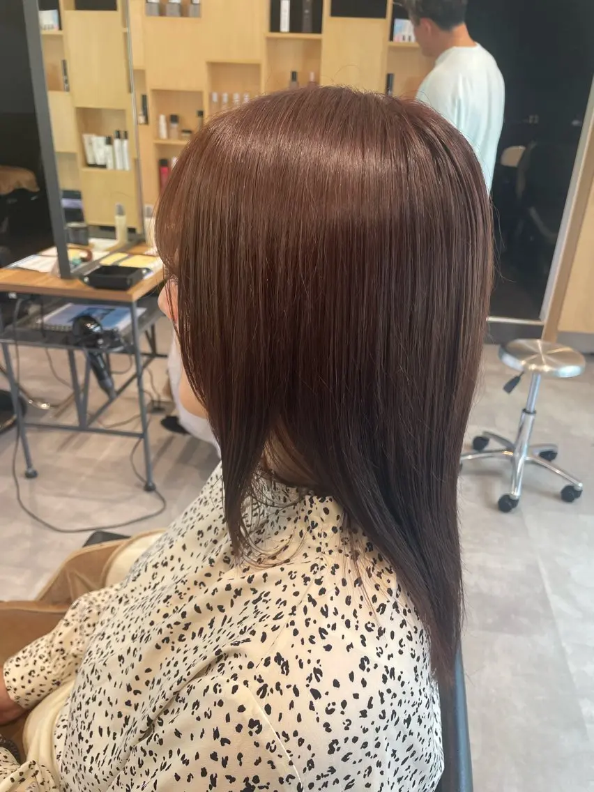 ロング カラー ブラウンカラー モカブラウン ひたちなか╱カラー╱ カラーリスト武田のヘアスタイル