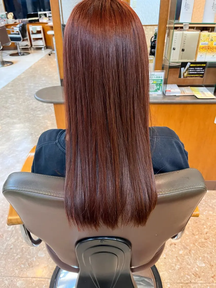 ロング カラー 髪質改善/ストレート /艶髪/熊谷はつなのヘアスタイル