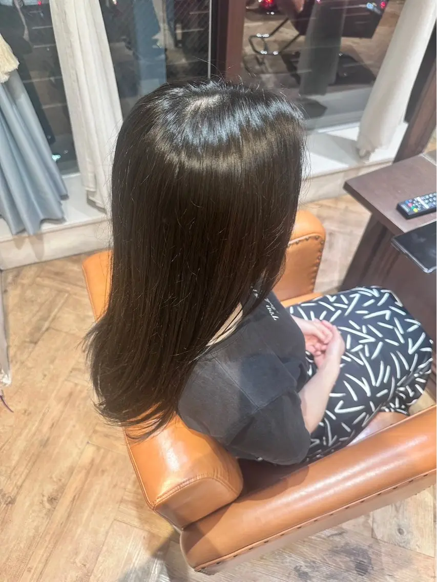 ロング カラー カット ヘアカラー 田島 穂乃花のヘアスタイル