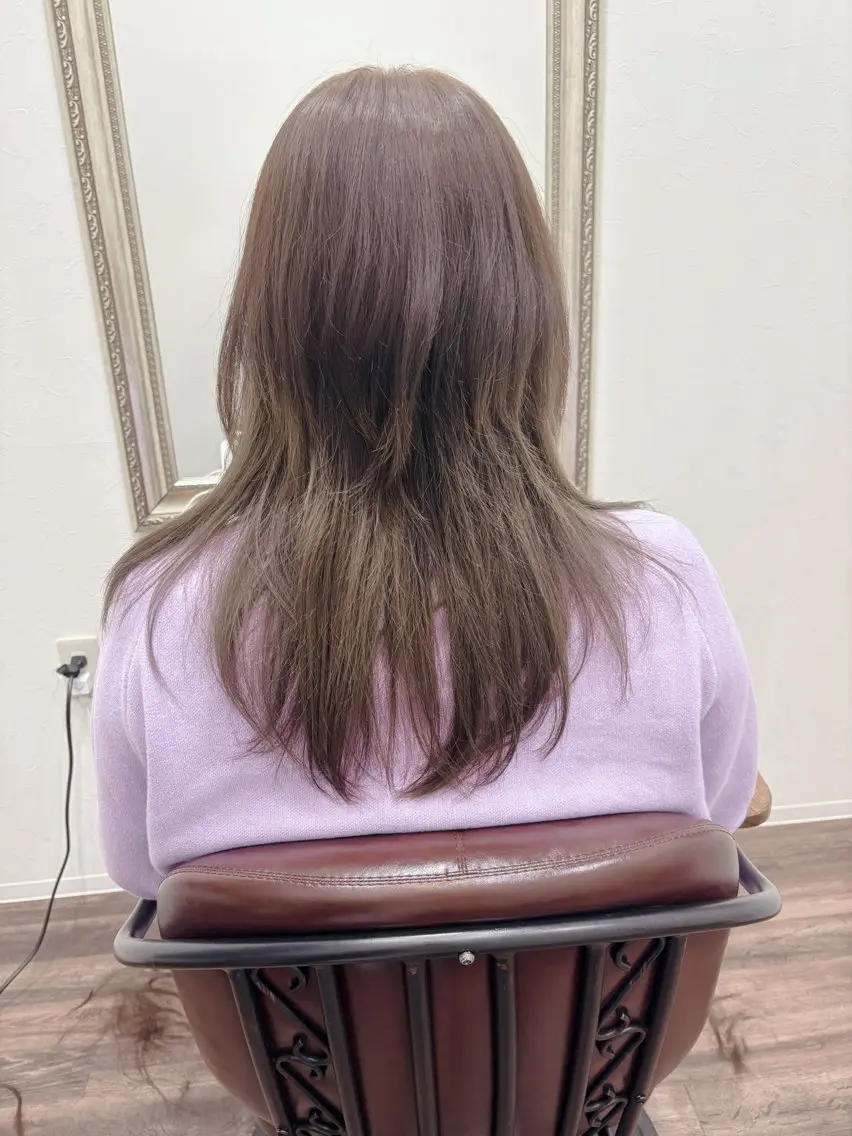 ロング ウルフカット カット 石井 達也のヘアスタイル