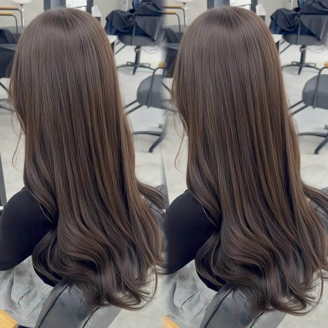 カラー アッシュ アッシュブラウン ベージュカラー 黒髪 ブリーチ カット ヘアカラー トリートメント 赤み無し柔らかカラー 【梅田】madokaのヘアスタイル