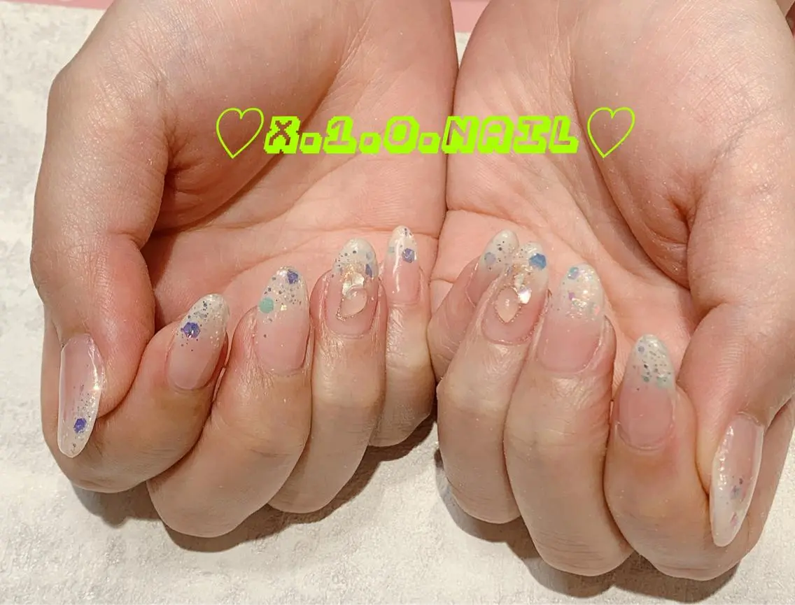 ネイル アニマル柄 アートネイル ニュアンスネイル ネイルチップ ハンドネイル x.1.0.nail ♡Cのネイルデザイン