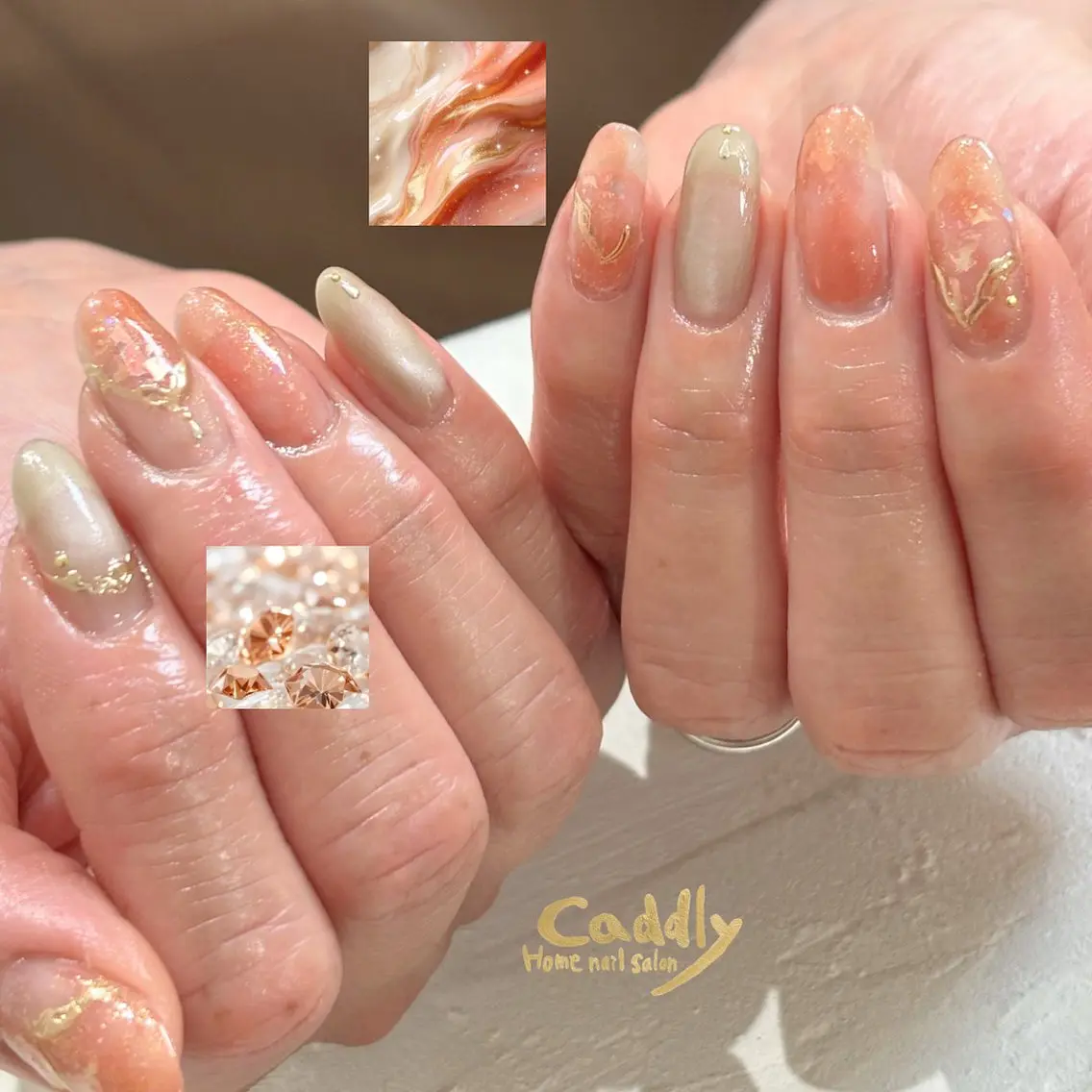 ネイル ハンドネイル caddly naoのネイルデザイン