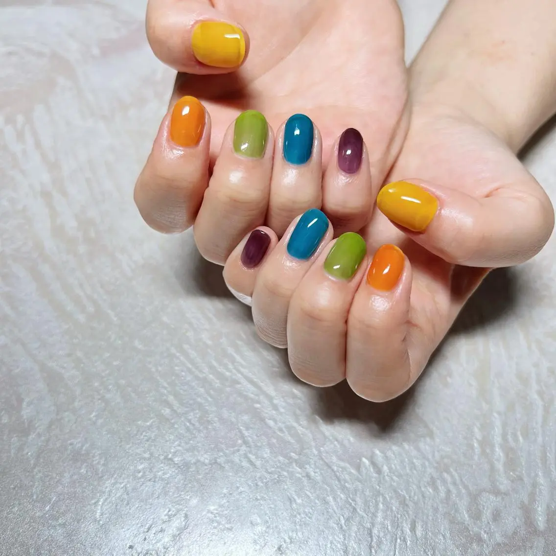 ネイル ニュアンスネイル ショートネイル gemickle nailのネイルデザイン
