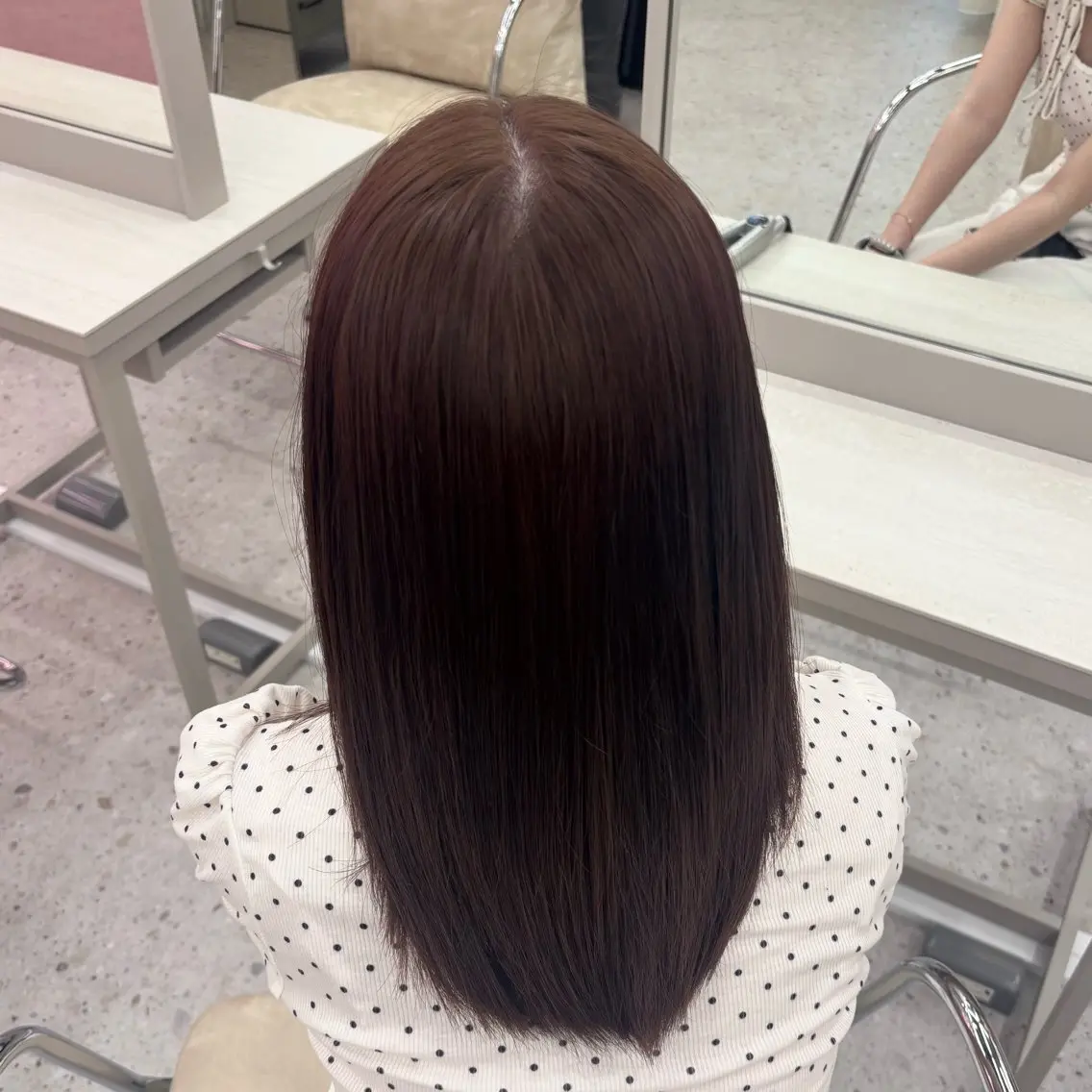 セミロング カラー ブラウンカラー 透明感カラー ピンクカラー ピンクブラウン 卒業式のヘアスタイル ヘアカラー トリートメント haru/COCO /大宮/カラーのヘアスタイル