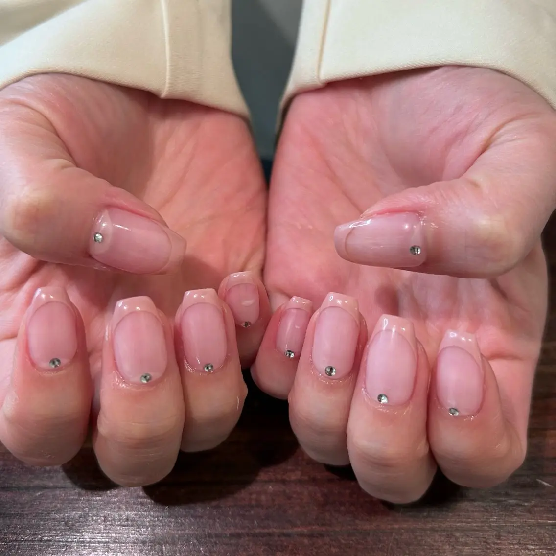 🎀🫧フレンチ　オフ込み　(ベースカラー＋1000円)の写真