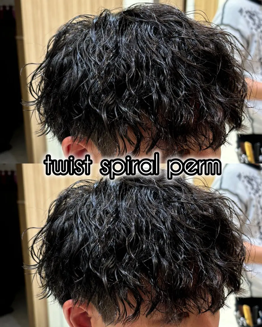 パーマ メンズ メンズパーマ ツイストスパイラルパーマ スパイラルパーマ カルマ・ニュアンス/ 縮毛/レイヤーaoiのヘアスタイル