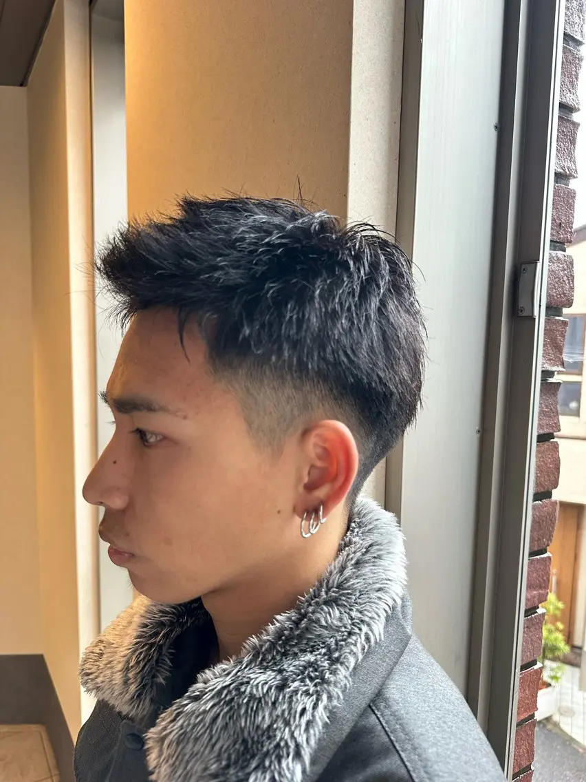 ショート メンズ 市川メンズパーマ/ 透明感カラーKaiのヘアスタイル