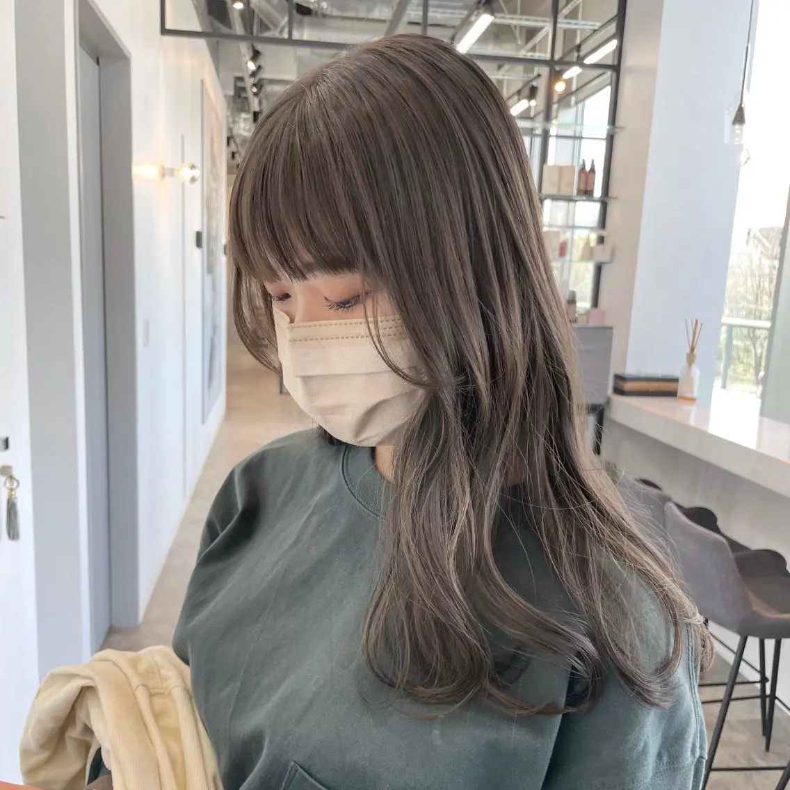 ロング カラー カット ヘアカラー トリートメント 柔らか透け感カラー 🌿ムロヤリョウスケのヘアスタイル