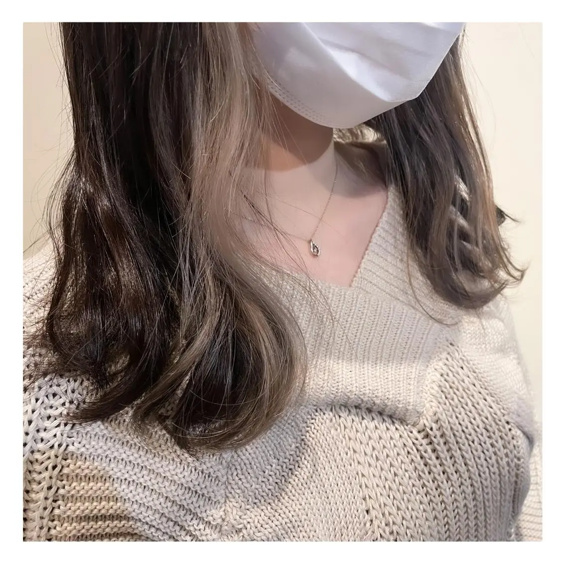 ロング カラー ベージュカラー ブリーチ インナーカラー ヘアカラー ❁⃘ ち だ り さ ❁⃘のヘアスタイル