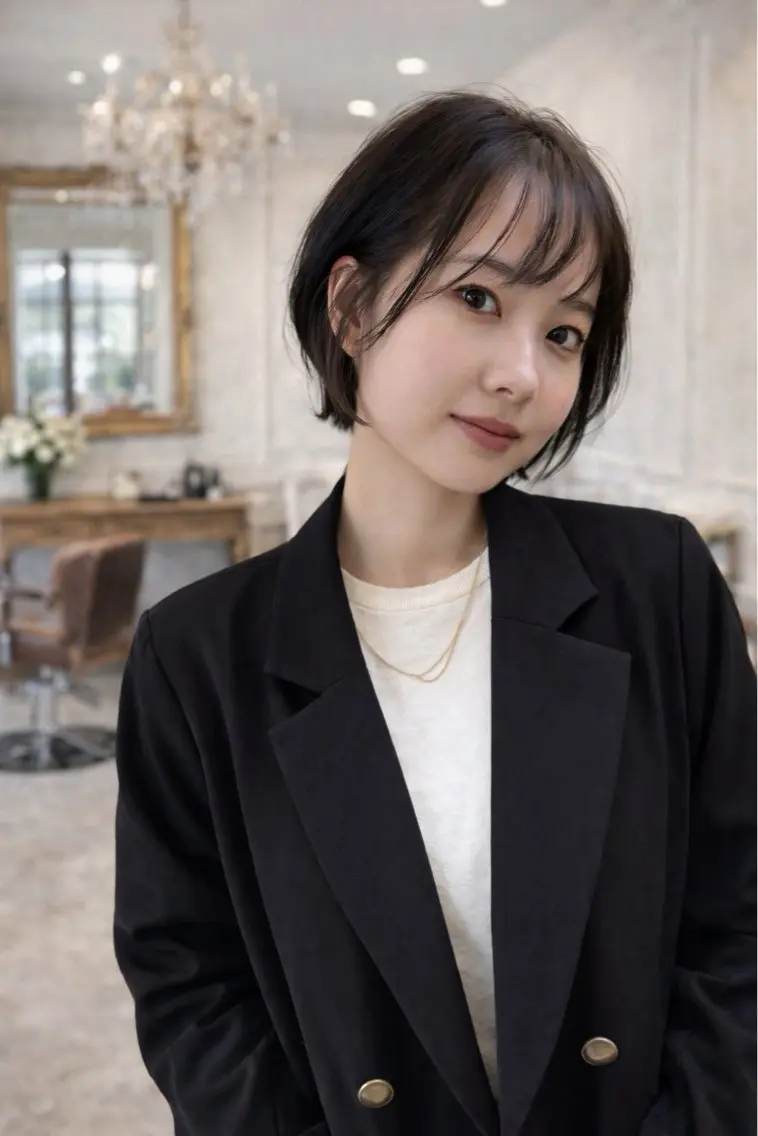 ショート カラー イルミナカラー カット ヘアカラー grand juteのヘアスタイル