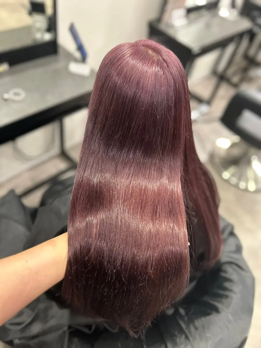 カラー 暖色✖️韓国ヘア 🥀SAHO🥀のヘアスタイル