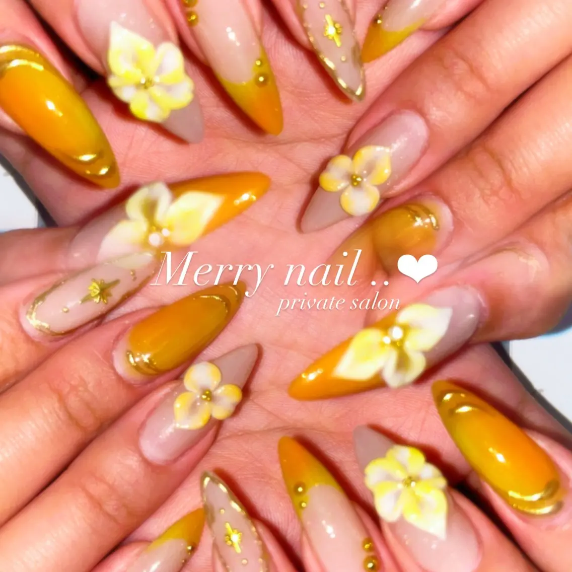 ネイル アートネイル ロングネイル ハンドネイル Merry nail .. ❤︎ Maiのネイルデザイン