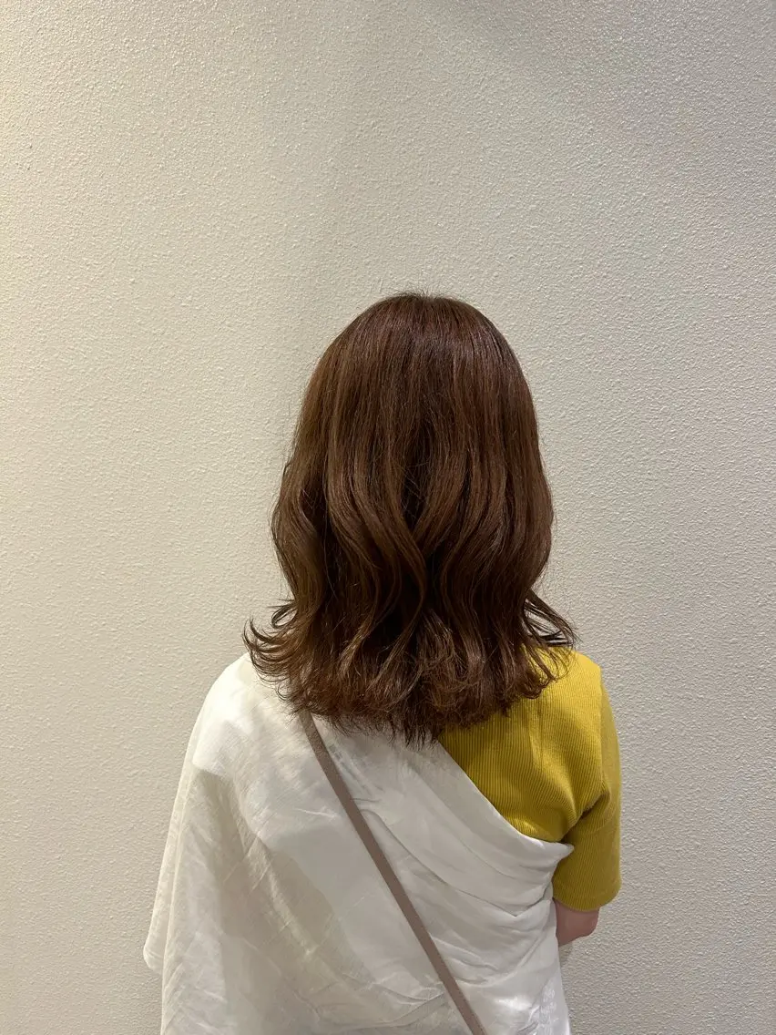 セミロング カラー 透明感カラー/ レイヤー/ユウユのヘアスタイル