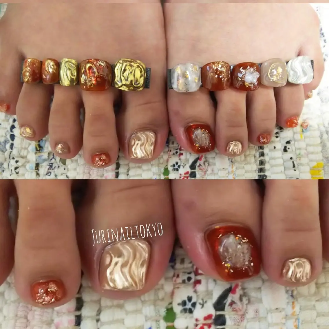 ネイル フットネイル jurinail tokyoのネイルデザイン