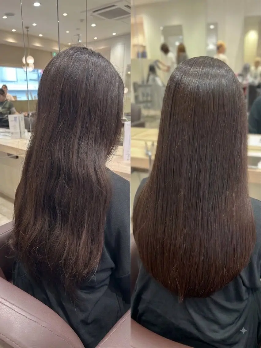 ロング 縮毛矯正 植木 大基のヘアスタイル
