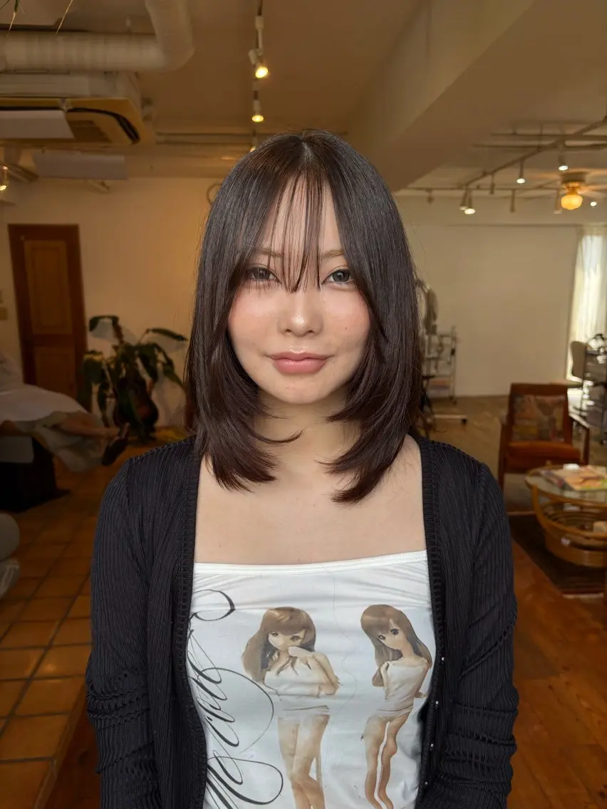 セミロング 峰尾 陽斗のヘアスタイル