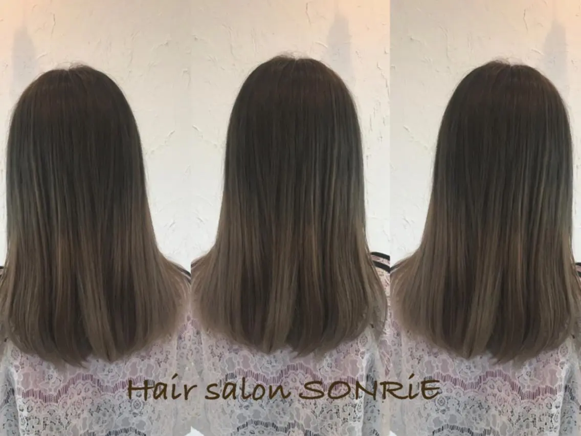 ミディアム カラー パーマ ヘアアレンジ メンズ 豊橋美容院 ソンリエのヘアスタイル
