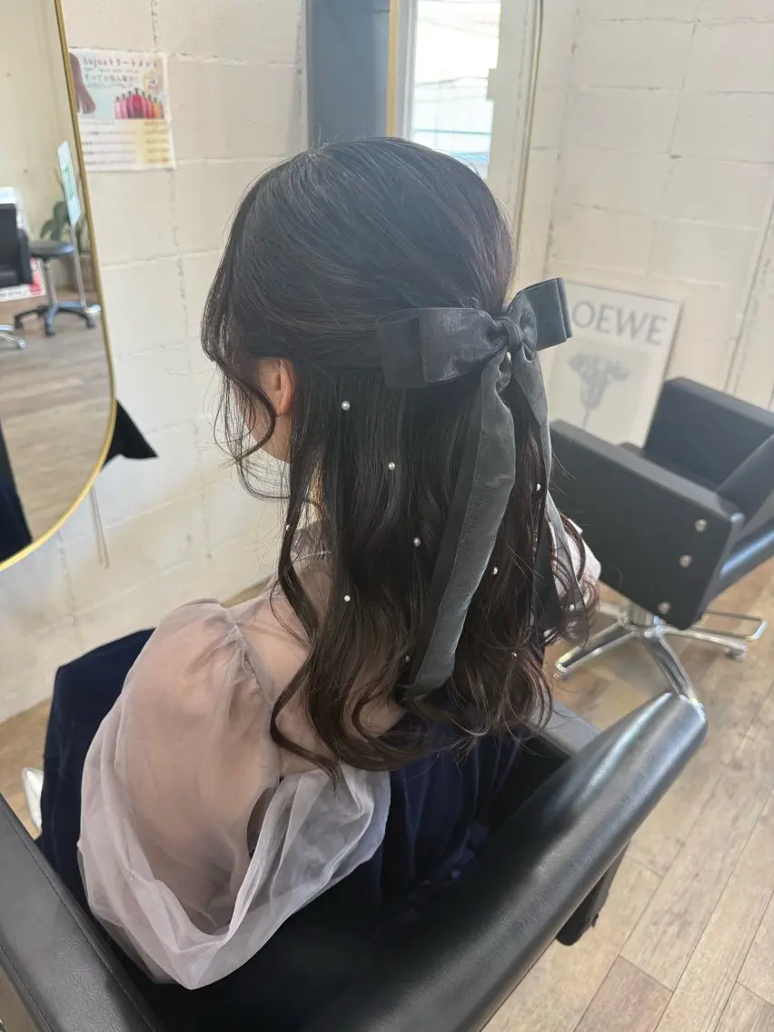 ヘアアレンジ ナチュラルな仕上がり 🫧💜nakanoのヘアスタイル