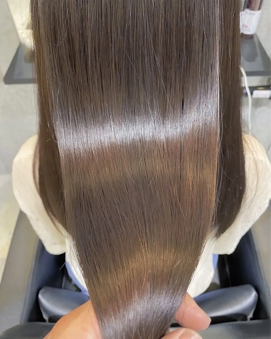 ロング カラー ヘアアレンジ 髪質改善 縮毛矯正 縮毛矯正 トリートメント ヘアセット 🕊️絹髪縮毛矯正✨ トップスタイリスト✨のヘアスタイル