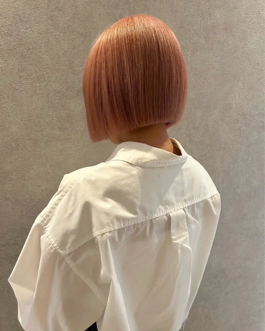 ミディアム ボブ ボブ/ハイトーン特化 、鯉口勇人のヘアスタイル