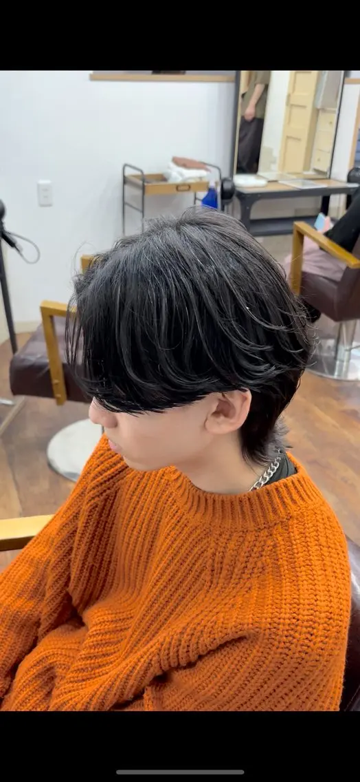 パーマ メンズ フェザーパーマ メンズパーマ カット パーマ Rikito .のヘアスタイル