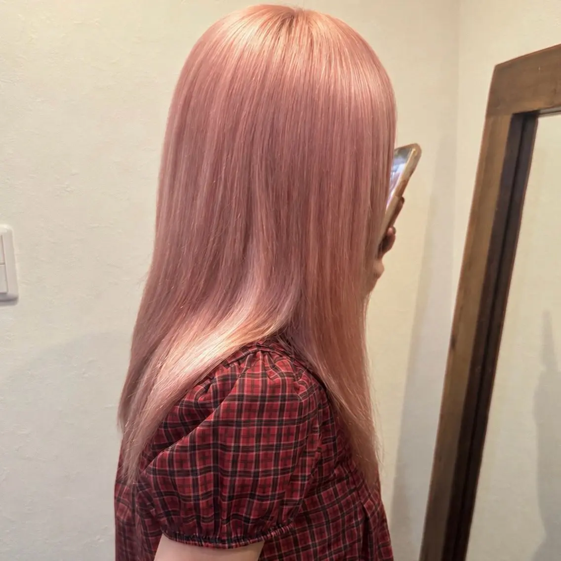 セミロング ヘアカラー ハイトーン🎀 MIYU💖のヘアスタイル
