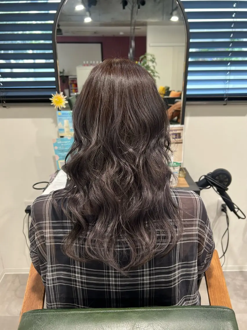 セミロング カラー カット ヘアカラー トリートメント 透明感カラー 🫧ゆうしん/平尾のヘアスタイル