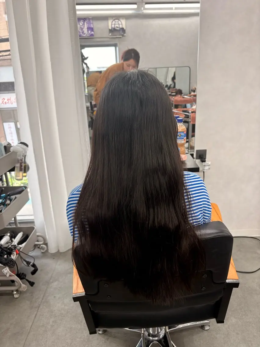 ロング パーマ カット 縮毛矯正 LIV My【マイ】 髪質改善/箕面のヘアスタイル