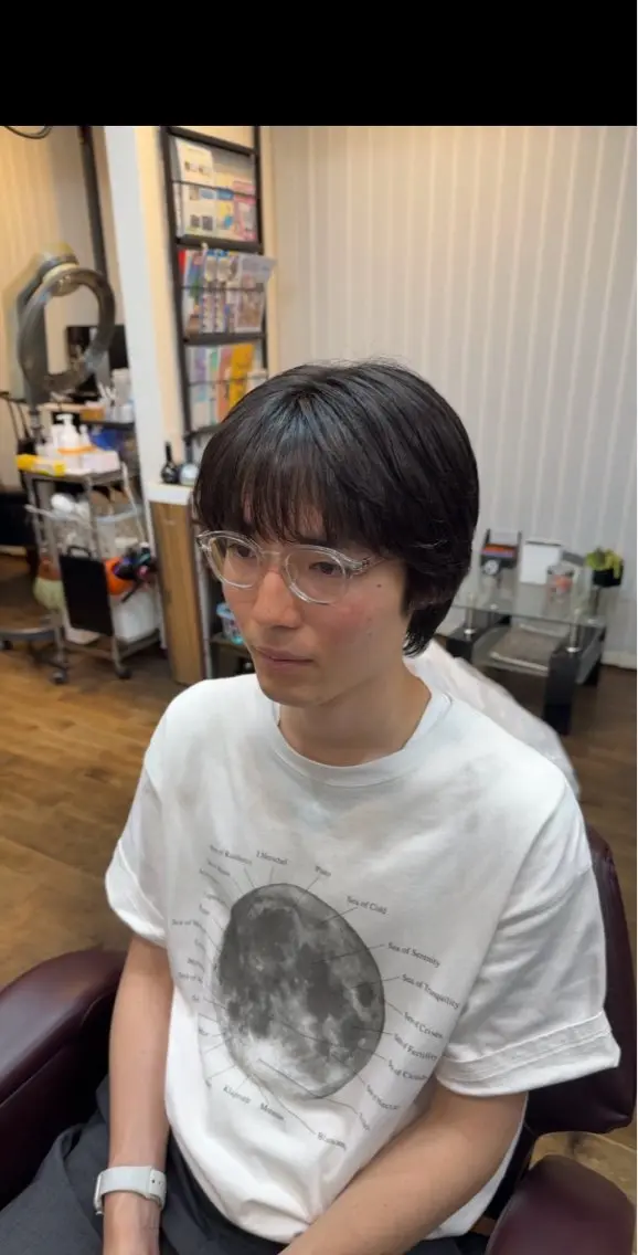 ミディアム メンズ カット 菅野 誠のヘアスタイル