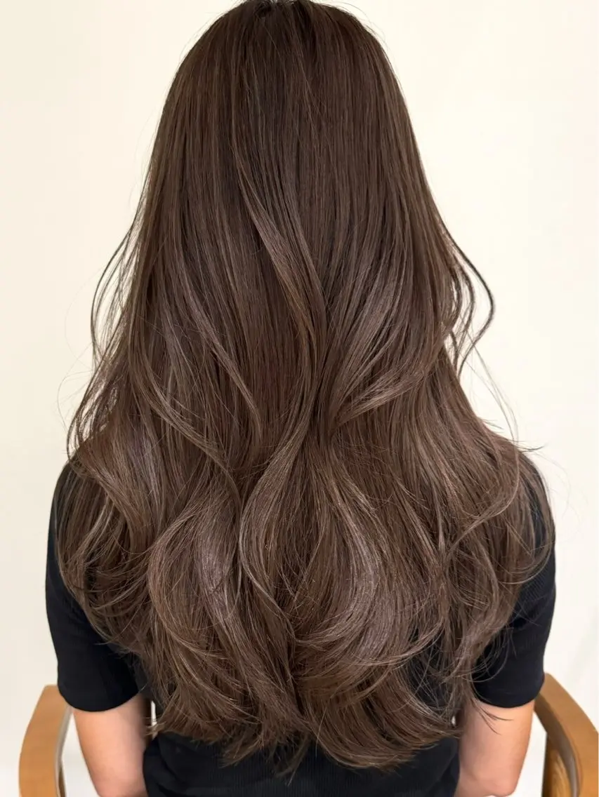 ロング カラー ヘアアレンジ ヘアカラー 🫧透明感カラー/ 艶カラー🫧namiのヘアスタイル