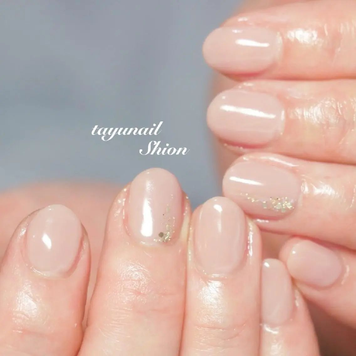 ネイル ブルー ジェルネイル パラジェル 春ネイル ネイルサロン 【たゆnail】のネイルデザイン