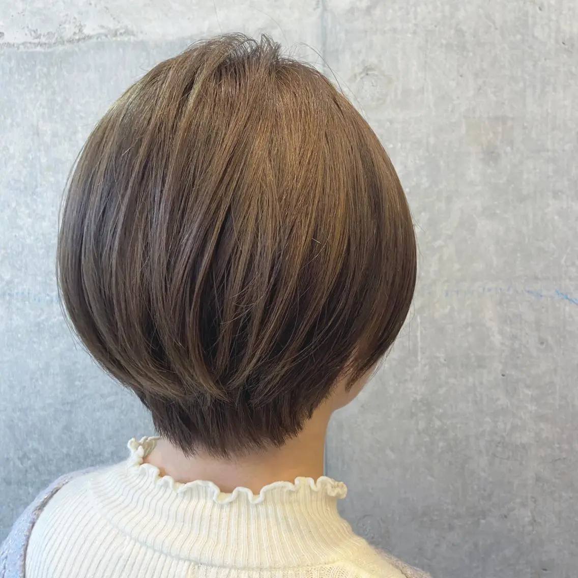 ショート カラー 丸みショート ショートヘア 暗髪/艶髪/Ono .のヘアスタイル