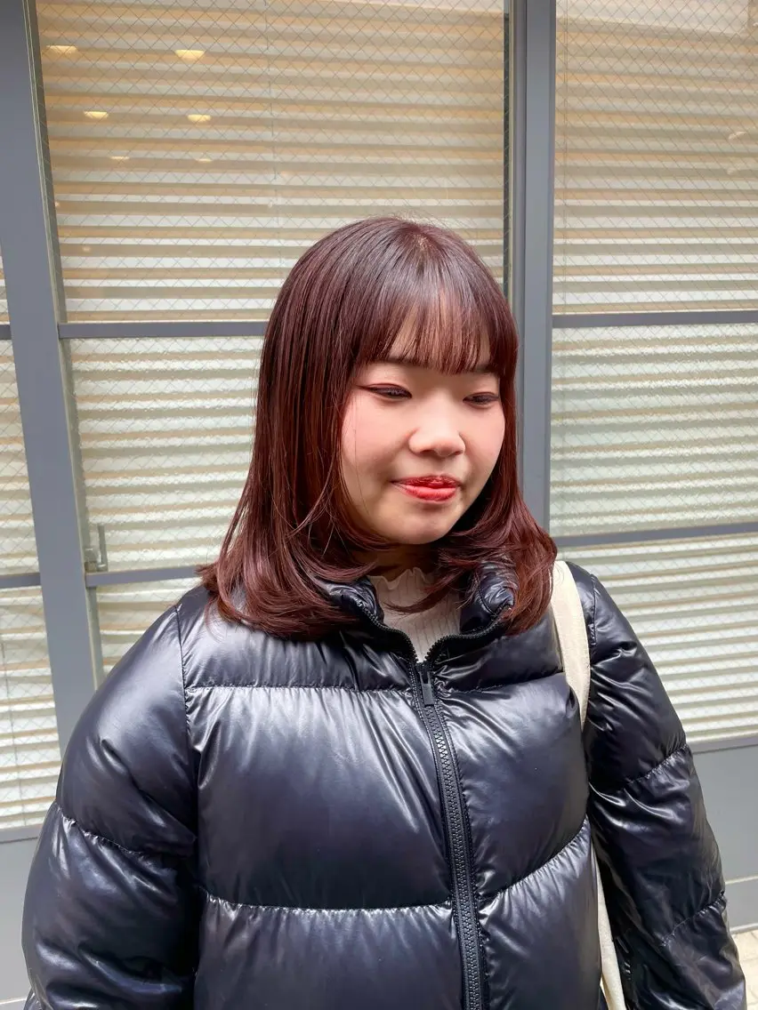 セミロング レイヤーカット カット ヘアカラー 🌷【暖色艶カラー】 shiori🌷のヘアスタイル