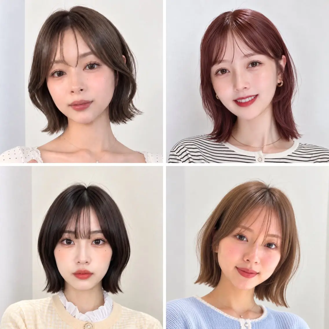 ショート カラー ベージュカラー ブラウンカラー 透明感カラー グレージュ オリーブグレージュ カット ヘアカラー 骨格診断♡ボブ 🌸清田勇輝🌸のヘアスタイル