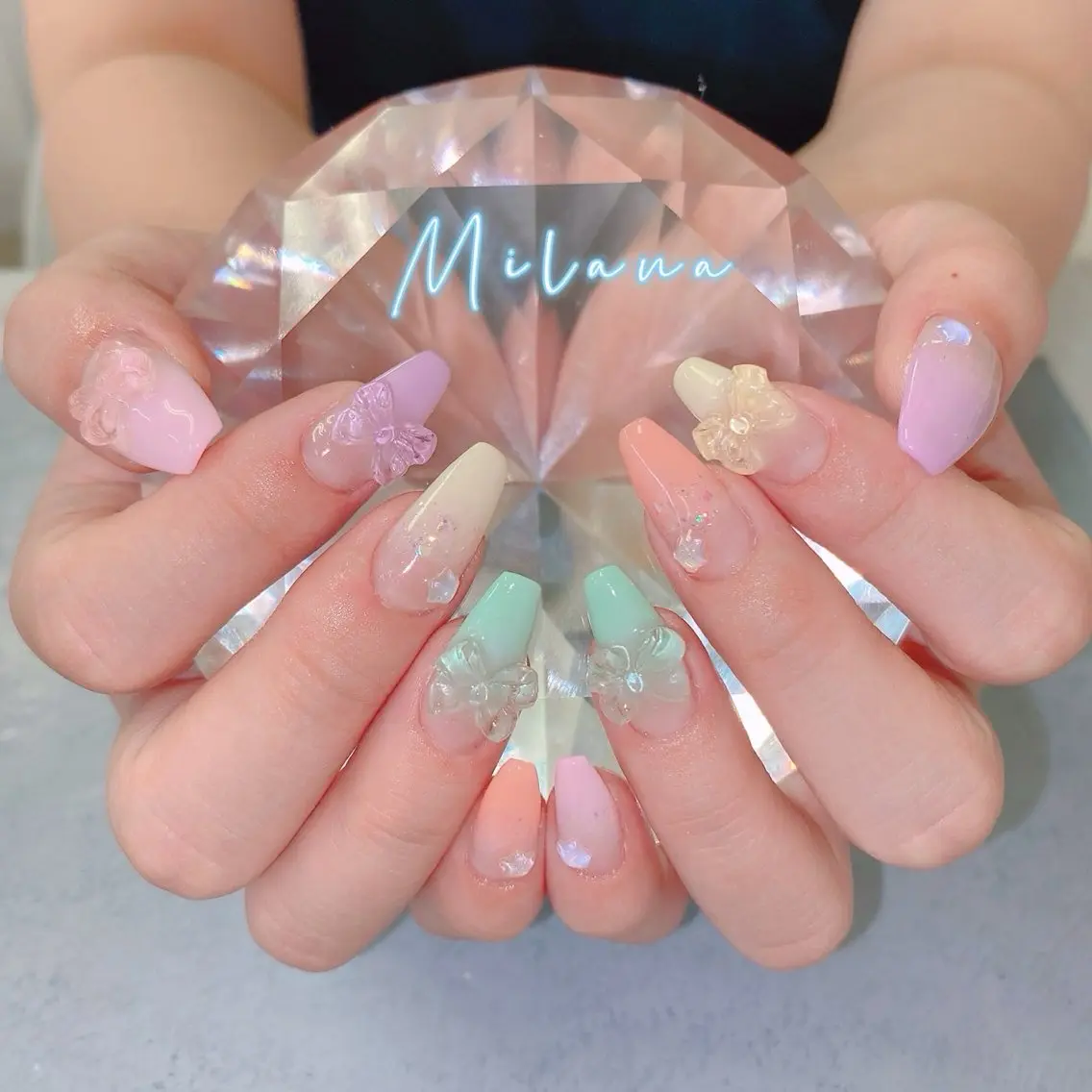 ネイル ハンドネイル Milana 西里のネイルデザイン