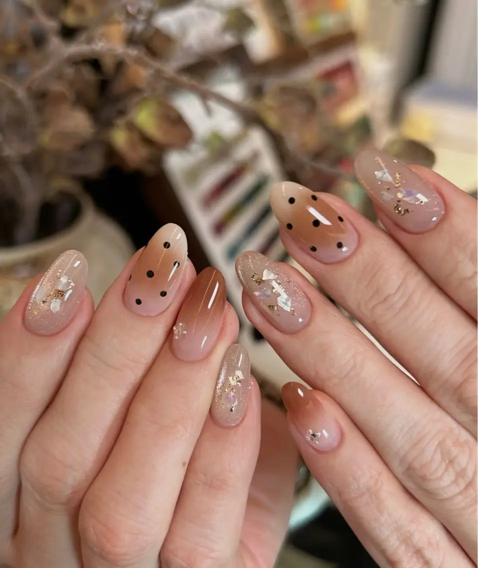 ネイル アートネイル オーロラネイル チークネイル フレンチネイル ガラスフレンチ 🎀🎀YooLi Nail Salonのネイルデザイン