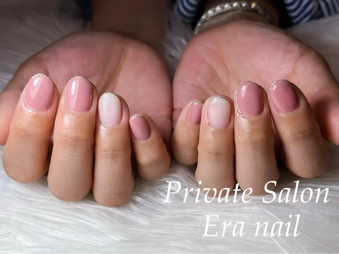 ネイル ラメ(グリッター) ワンカラーネイル ハンドネイル Era nailのネイルデザイン