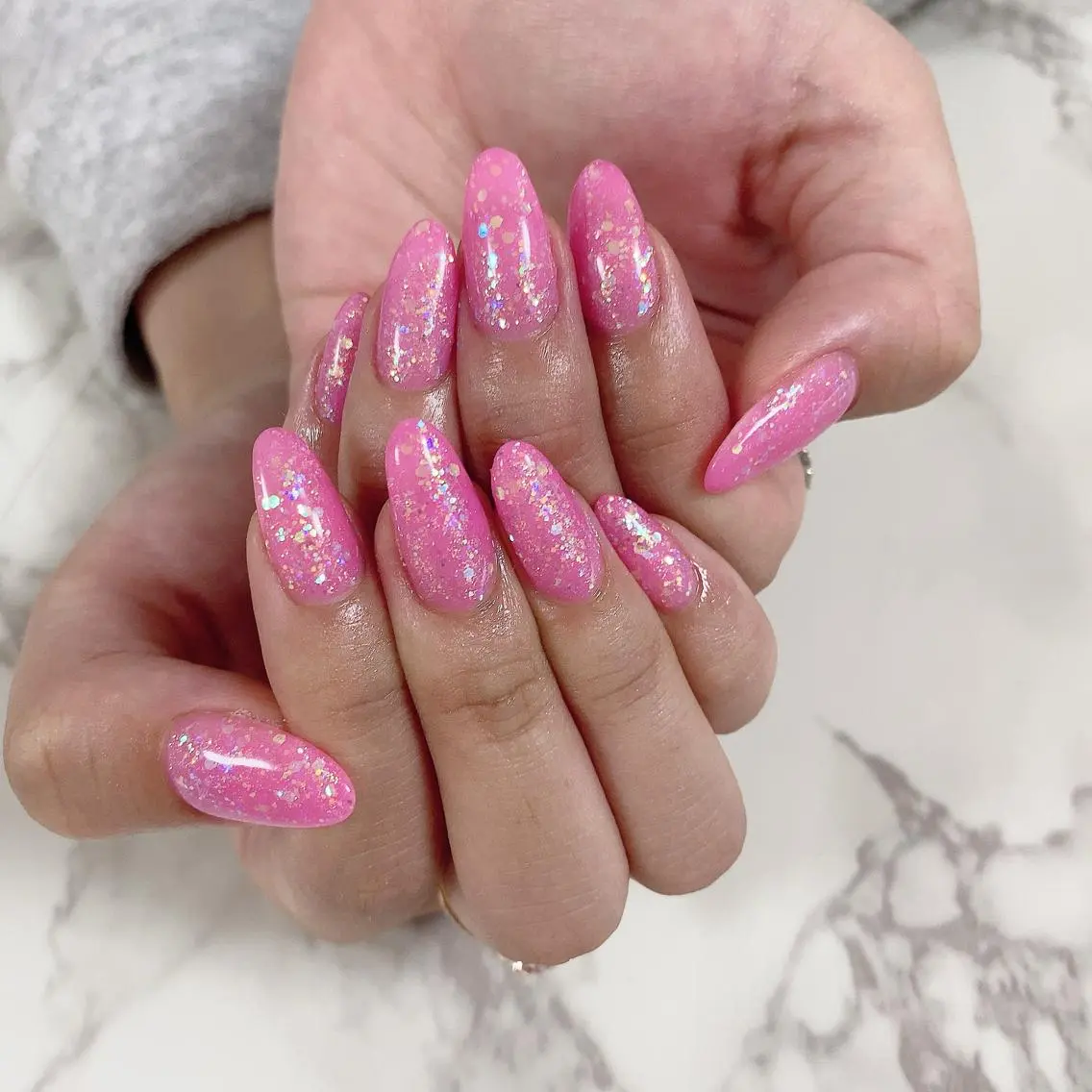 ネイル ラメ(グリッター) ハンドネイル SOL NAILのネイルデザイン