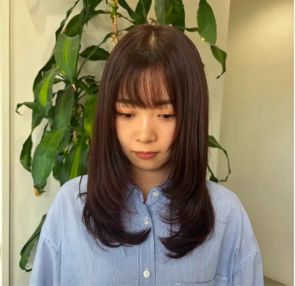 セミロング レイヤー×髪質改善 hinanoのヘアスタイル