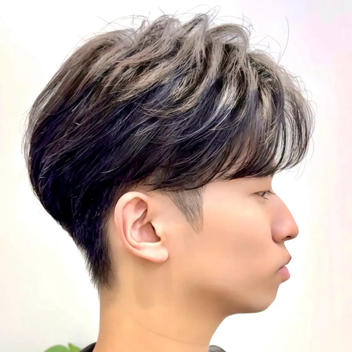 メンズ センターパート メンズ韓国風 韓国マッシュ マッシュ メンズパーマ カット メンズパーマ/メンズ カット/たばたよしきのヘアスタイル